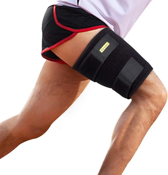 Adjustable Thigh Support Neoprene Thigh Brace with NonSlip Strap, for