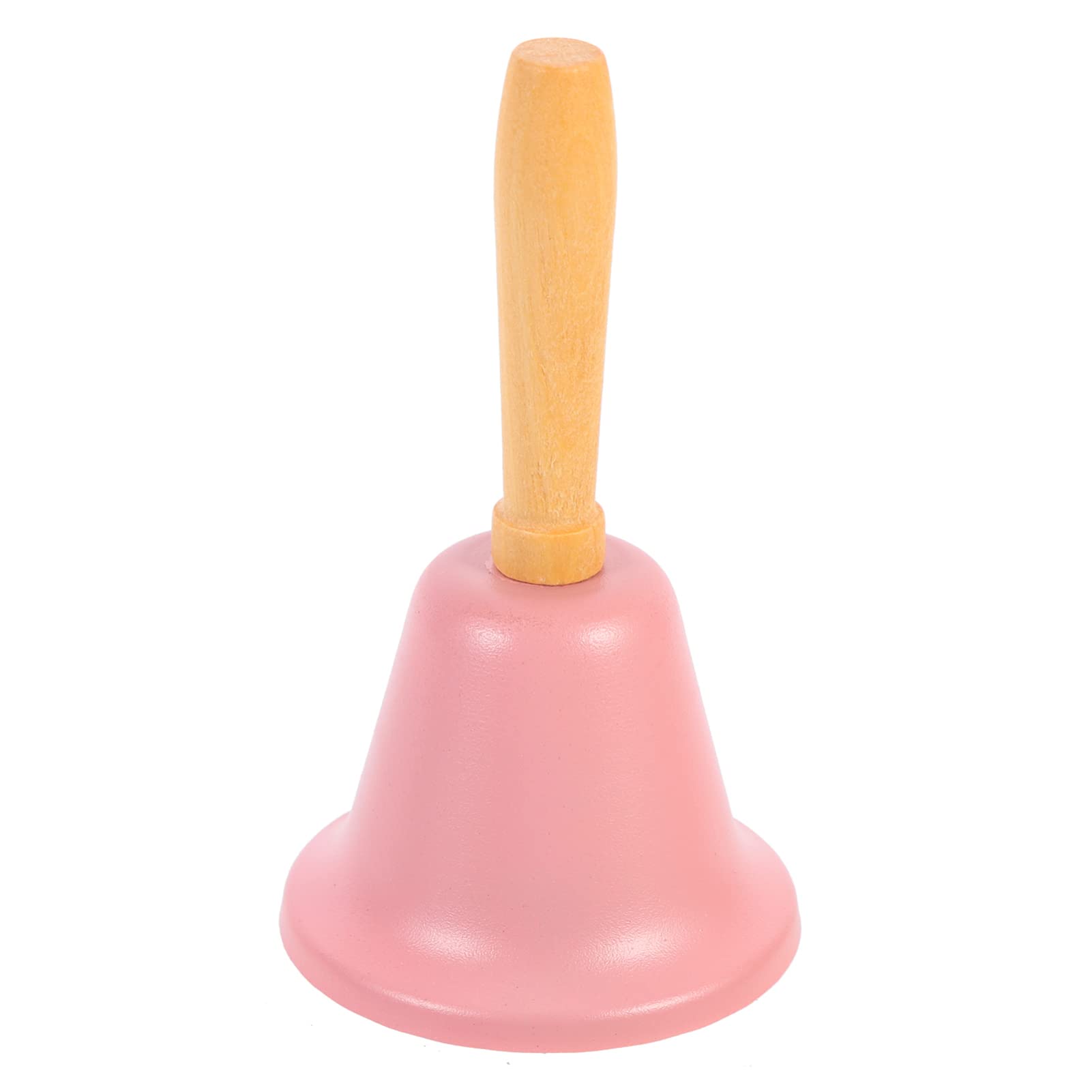 PRETYZOOM Santa Claus Bell 5 Inch Metal Handheld Christmas Decoration with Wooden Handle for Home Festive Ornament and Attention Calling