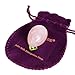 Rose Quartz Egg, Small Size, Predrilled, with Certificate and Instructions, Pink Love Stone, for Women to Strengthen Yoni Pelvic Floor Muscles & Counter Urinary Incontinence Polar Jade