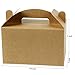LaRibbons 12 Pack Treat Gift Boxes - 9.5 x 5 x 5 inches Brown Paper Box Recycled Kraft Gift Box with Stickers, Perfect for Birthday, Party, Wedding