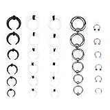 Linkning 30PCS Septum Rings Acrylic C Shape Buffalo