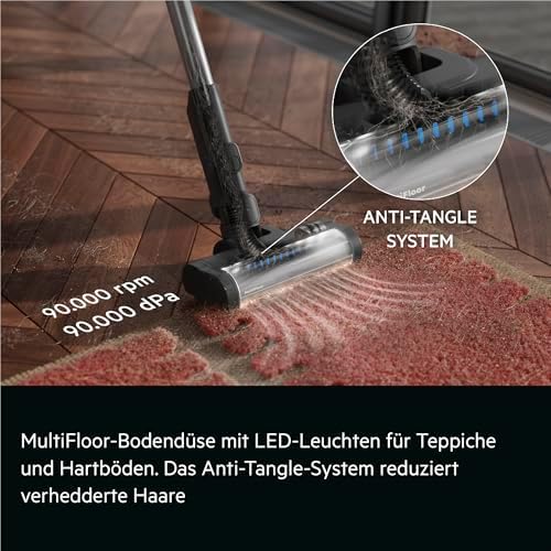 5000 kabelloser Akku-Staubsauger, Leichtgewicht (1,9 kg), MultiFloor-Bodendüse mit LED & Anti-Tangle, freistehende Ladestation, waschbarer E10-Filter, 18,5 V, Weiß, AP51UH18ST