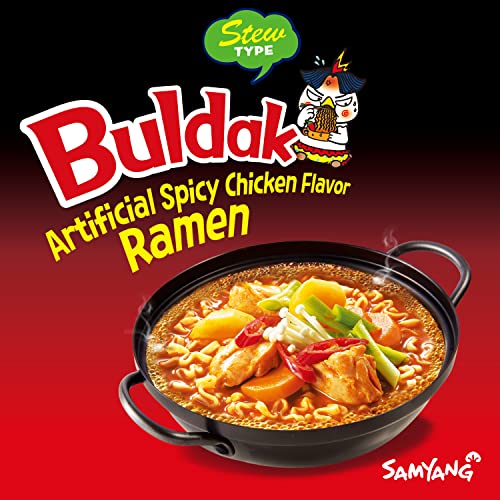 Samyang Buldak Stew Korean Spicy Hot Chicken StirFried Noodles 4.94oz