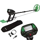 TREASURE COVE 1018 Metal Detector Kit - Easy to Use & Operate for Kids & adult Beginners, Waterproof Coil, ACCESSORIES Bag, Shovel & Headphones, Adjustable Height & Volume, High Accuracy, Portable