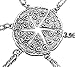 MJartoria Best Friend Necklaces, Pizza BFF Necklaces for 2 Antique Silver Color Pizza Slice Friendship Necklace Set of 6