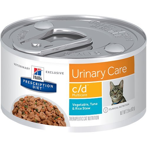 HILL'S Prescription Diet c/d Multicare Urinary Care Vegetable, Tuna & Rice Stew Canned Cat Food 12/2 - //medicalbooks.filipinodoctors.org