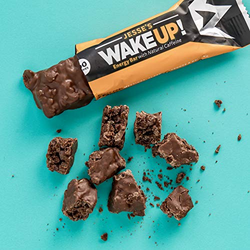 All Natural Caffeinated Energy Bar By Jesses Wakeup Dark Chocolate