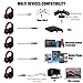 NUBWO U3 3.5mm Gaming Headset for PC, PS4, Laptop, Xbox One, Mac, iPad, Nintendo Switch Games, Computer Game Gamer Over Ear Flexible Microphone Volume Control with Micthumb 1