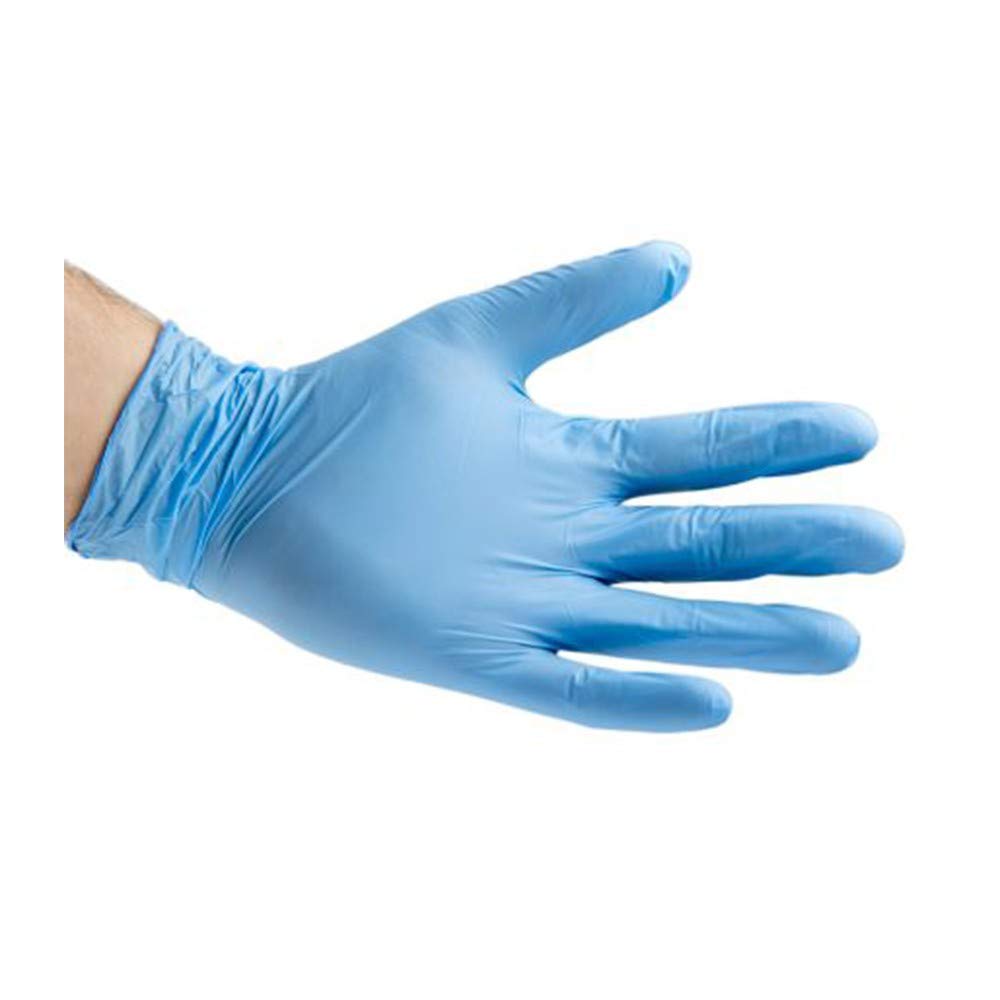 SousVideTools 100 Pieces Medical Nitrile Gloves, Blue Disposable Gloves Large, Latex Free, Anti-Allergic, Wear-Resistant, Size: L - Image 5