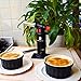 Cooking Torch For Creme Brulee - Kitchen Blow Torch, Professional Chef Creme Brulee Torch Butane Refillable - Adjustable Flame, Safety Lock, Full Gas Window - 3 Years Warranty