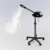 Retain time Facial Steamer, Face Steamer on on Wheels with More Steam, Adjustable Height for Face Steamer Suitable for Personal Home and Professional Personal Care Places，Moisturizing and Hydrating.