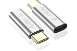 ARKTEK Lighting to USB C Adapter 2Pack- Support Fast Charging Data Transfer OTG - USB Type C Adapter Compatible with iPhone 1
