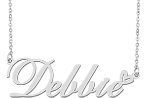 Aoloshow Personalized Heart Name Necklace Gold Custom Any Names Stainless Steel Jewelry for Womens Graduation