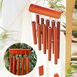 Home Decoration Rectangular Bamboo Wood Wind Chime Garden Ornament