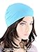 Soft Comfy Chemo Cap and Sleep Turban, Hat Liner for Cancer in Black