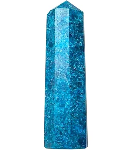 Cristal Naturel Brut Couleur Claire Naturelle, Apatite Bleue, Pointe De Cristal, Obélisque, à Quartz, Bel Ornement For La Décoration De La Maison Décoration D'intérieur(Color:Light Blue Apatite 1,Size