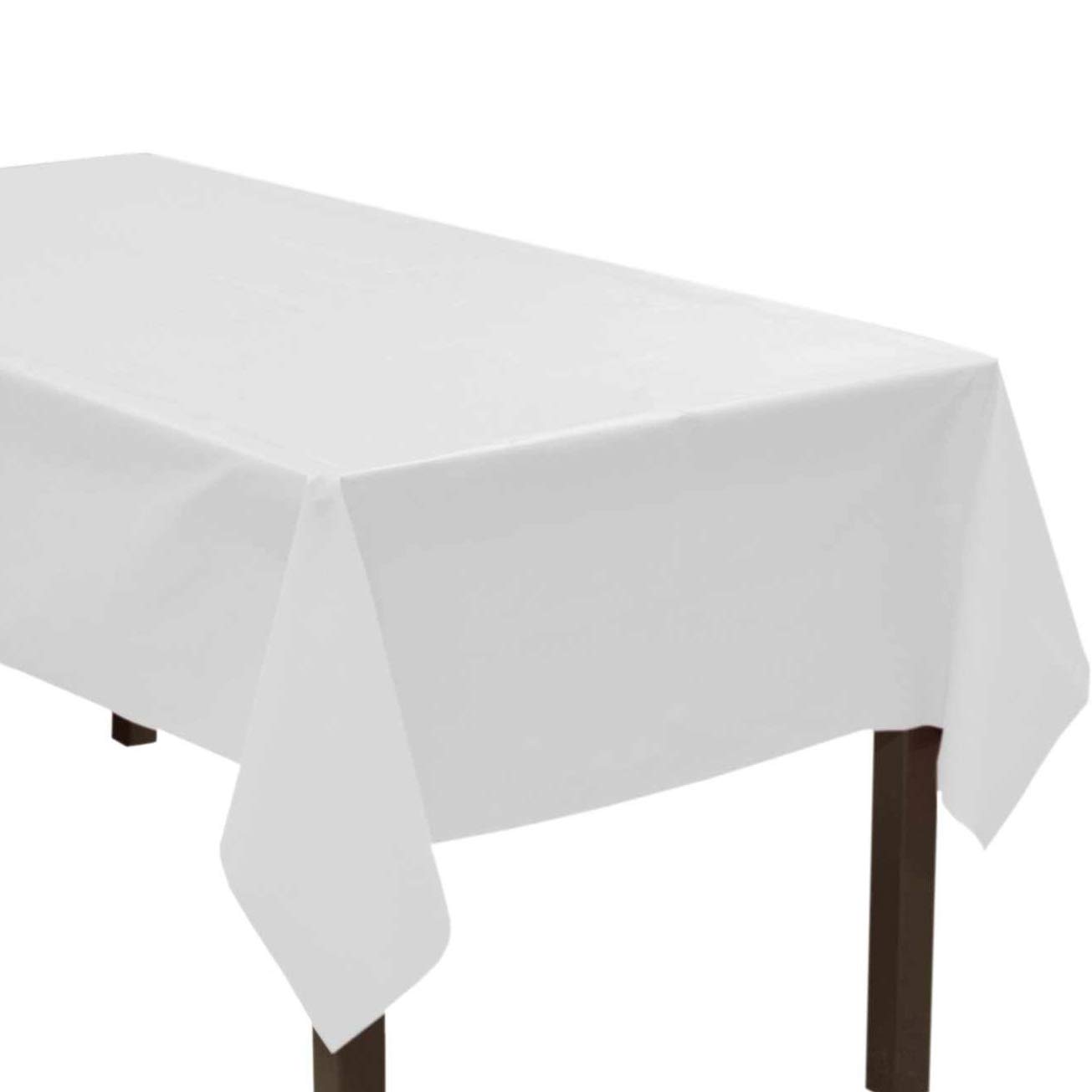 DiiDa Disposable Tablecloth 4 Pack 37cm*274cm Rectangle Plastic Party Table Cloth Covers For