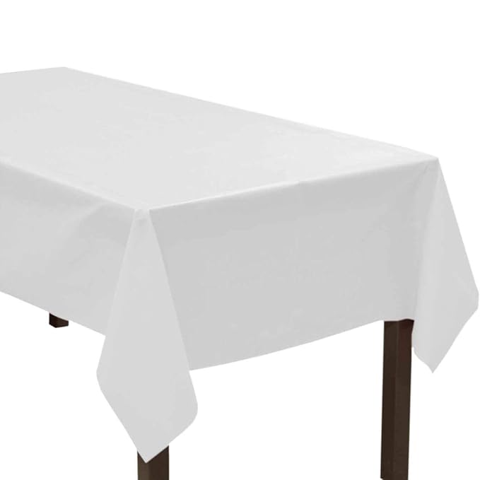 DiiDa Disposable Tablecloth 4 Pack 37cm*274cm Rectangle Plastic Party