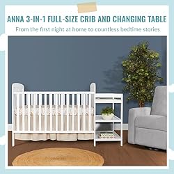 Dream On Me Anna 4-In-1 Full-Size Crib And Changing