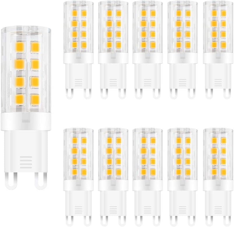 ENGEYA G9 4W LED Light Bulb,4W Energy Saving Bulbs,SMD 2835 LED Lamp,40 Watt Halogen Bulb Equivalent,400Lumens/360° Beam Angle/Non-Dimmable