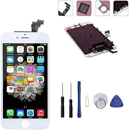 UHNT Repair and Replacement LCD Display &amp; Touch Screen Digitizer Assembly for 5.5" iPhone 6 Plus-White-LCD Premium Complete Repair Kit with Tools ( Only for iphone6 plus NOT iphone6S plus)