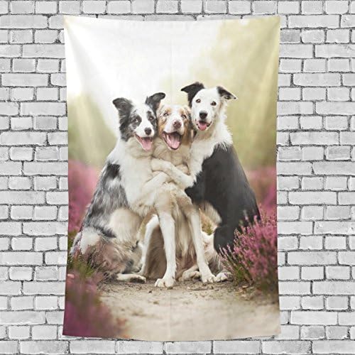 Donnapink Wall Tapestry Funny Cute Dog 51"X60" Wall Hanging Bedspread For Home Livingroom Dorm
