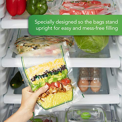 FoodSaver Easy Fill Vacuum Sealer Bags, 1 QUART & 1 GALLON