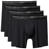 David Archy Men's 4 Pack Micro Modal Boxer Briefs Features Free Cutting Tech