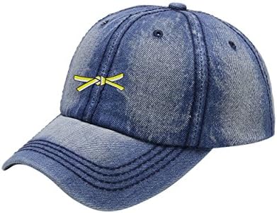 NeeKer Judo Belt Blue Cowboy Washed Dyed Peaked Hat Embroidered Logo Adjustable Fish Cap