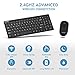 Wireless Keyboard and Mouse,ETROBOT 2.4GHz Ultra Slim Full-Size Compact USB Wireless Keyboard and Mute Mouse Combo Portable for PC Laptop Desktop Notebook Mac Windows