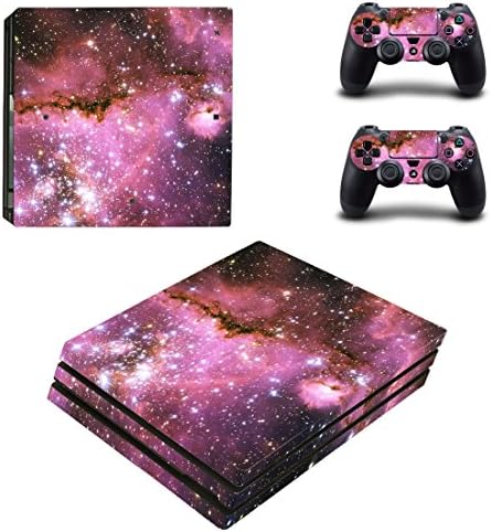 Gebaisi Vinyl Skin Sticker Decal Set for PS4 Pro Console and Controller - Nebular
