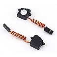 2Pcs DM-S0020 2.1g Ultra-Micro Servo Coreless Motor 180 Degrees 2g Digital Servo with JR Connector 3.7V-5V for RC Hobby Model Airplane