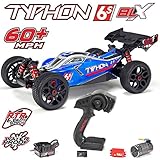 ARRMA TYPHON 6S BLX Brushless 4WD RC Buggy RTR (Lipo Battery Required) with 2.4GHz Radio | 1:8 Scale (Blue/Silver)