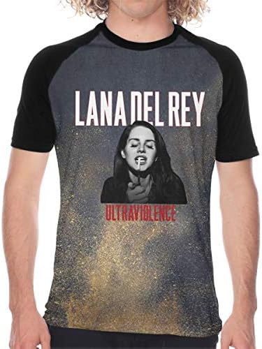 MeredithBush Mens Lana Del Rey Music Band Baseball T-Shirt Cycling Tee