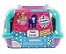NEW 2016 Puppy In My Pocket Series 2 Mystery Puppy Carrier- BLUE & PURPLE (includes 2 flocked mystery puppies in a carrier)