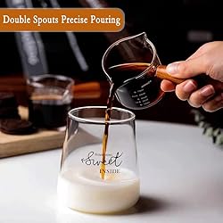 COFISUKI Double Spouts Measuring Triple Pitcher