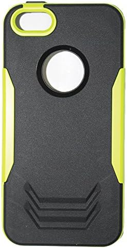 Iron Man Rugged Rubber Hybrid Case for I Phone 6 Plus (Black/Lime green)