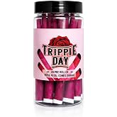 Trippie Day 20 Rose Cones Flower Petal Prerolled Cone Wraps | Valentines Day gift for her/him | Natural Rose Petal Handrolled Cones | 90mm | (Pack of 20)