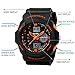 BesWLZ Kids Sports Watches Multi Function Waterproof Quartz Watch Wrist Dress Watch with LED Digital Alarm Stopwatch (Orange, Middle)