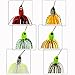 JSHANMEI Fishing Lures Spinnerbait, Hard Metal Spinner Bait Kit Jigs Lure for Bass Pike Trout Salmon Freshwater Saltwater Fishing