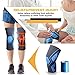 Knee Brace for Men with Kinesiology Tape Support for Arthritis, ACL, LCL, MCL, Sports Exercise, Meniscus Tear Injury Recovery, Weightlifting Anti-Slip Knee Support Sleeves (1 Pair, L)