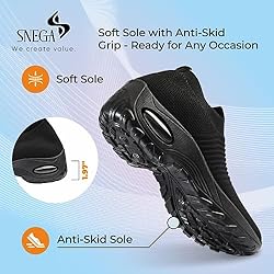 SNEGA Slip On Walking Shoes for Women - Fashion Non