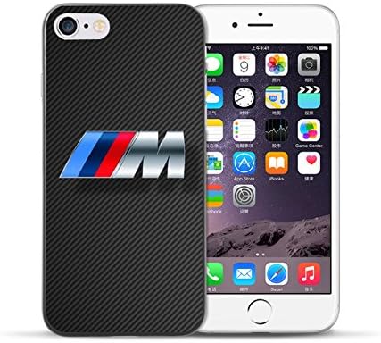 Black Luxurious Bmw Logo iPhone 7 Plus Case, Blue Navy Red Car Slim iPhone 8 Plus Cover For Car Freaks Transportation Themed Phone Casing Clear Transparent, Dirt Resistant Ultra Thin Plastic