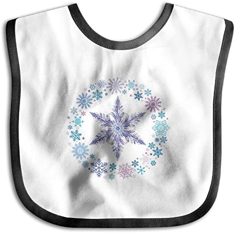 MGDBB Kids' Soft Best Graphic Snowflake Pattern Bib