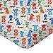 SheetWorld Fitted 100% Cotton Flannel Cradle Sheet 18 x 36, Doggies, Made in USA