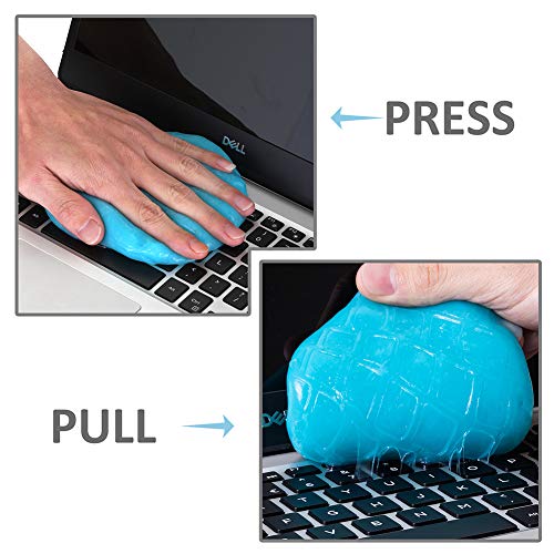 PESTON Car Cleaning Gel, Universal Car Interior Detailing Slime Automotive Dust Air Vent Keyboard Cleaner Putty for Auto Laptop Home Office Reusable - Thumbnail 4