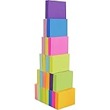 4A 4A 301x24 Sticky Notes, 1 1/2 x 2", Small Size, The Adhesive On Shorter Side, Neon Assorted, Self-Stick Notes, 100 Sheets/Pad, 24 Pads/Box, 1 1/2" x 2", Neon Assorted-24 Pads