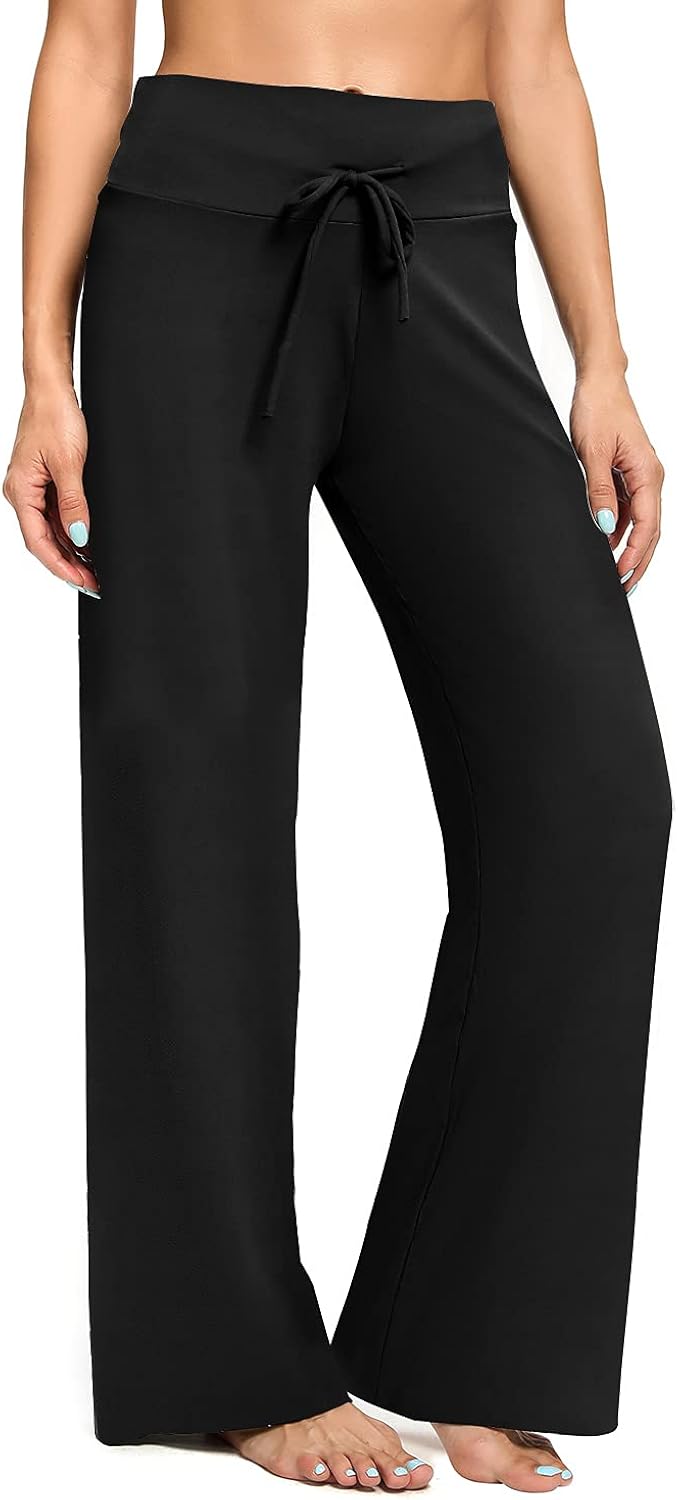 Buttery Soft Pajama Pants for Women – Floral Print Drawstring Casual Palazzo Lounge Pants Wide Leg for All Seasons at  Women’s Clothing store