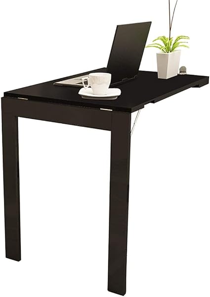 Generique Tables De Cuisine Table Murale A Abattant Pliante Bureau De Chambre A Coucher Bureau Convertible Rabattable Table De Salle A Manger De Cuisine Noire Size 90 60 75cm Amazon Fr Cuisine Maison
