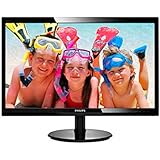 Philips 246V5LHAB 24” LED Monitor, 1920X1080 Resolution, 250cd/m2 Brightness, VGA/HDMI, Stereo Speakers